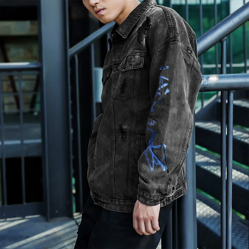 Buy HW Autumn Classic Slim Denim Shirt Men Long Sleeve Blue Sunscreen Work Clothes High Quality Fashion Cotton Shirt