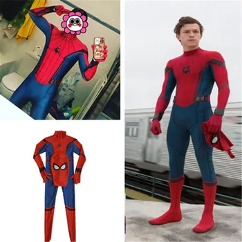 

Hot New Movie Spider-Man Far From Home Tights Cosplay Costumes Combat Gear Children Adult Jumpsuits Helloween Christmas Gift