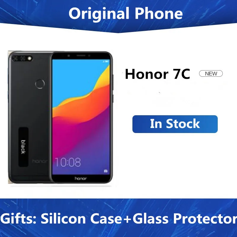 Сотовый телефон Honor 7C Международная прошивка 4G LTE на базе Android 8 0 экран 5 99 дюйма IPS X