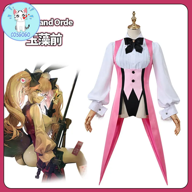 

Anime Fate Grand Order Cosplay Costumes FGO Tamamo no Mae Koyanskaya Cosplay Outfits Halloween Carnival Jumpsuit Outfits