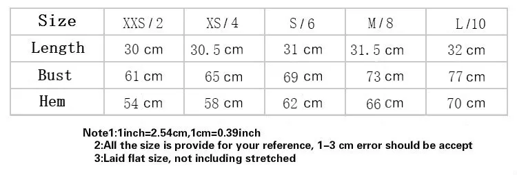 Size  Chart
