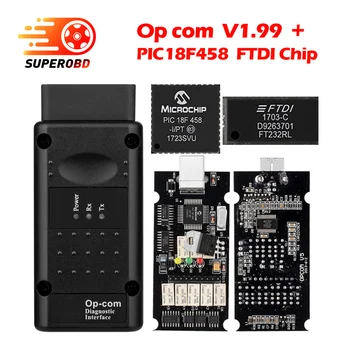 

Op com V1.65 V1.70 V1.78 V1.99 with PIC18F458 FTDI op-com OBD2 Auto Diagnostic tool for Opel OPCOM V1.70 CAN BUS diagnostic-tool