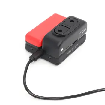 

2 in 1 QC Fast Charger Smart Charging Hub for Insta 360 ONE R 2380mAh Boosted 1190 mAh Battery Base