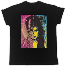 Amy Winehouse футболка Легенда поп знаменитости рок Мужская Женская Вечная Футболка Высокое качество Личность западный стиль