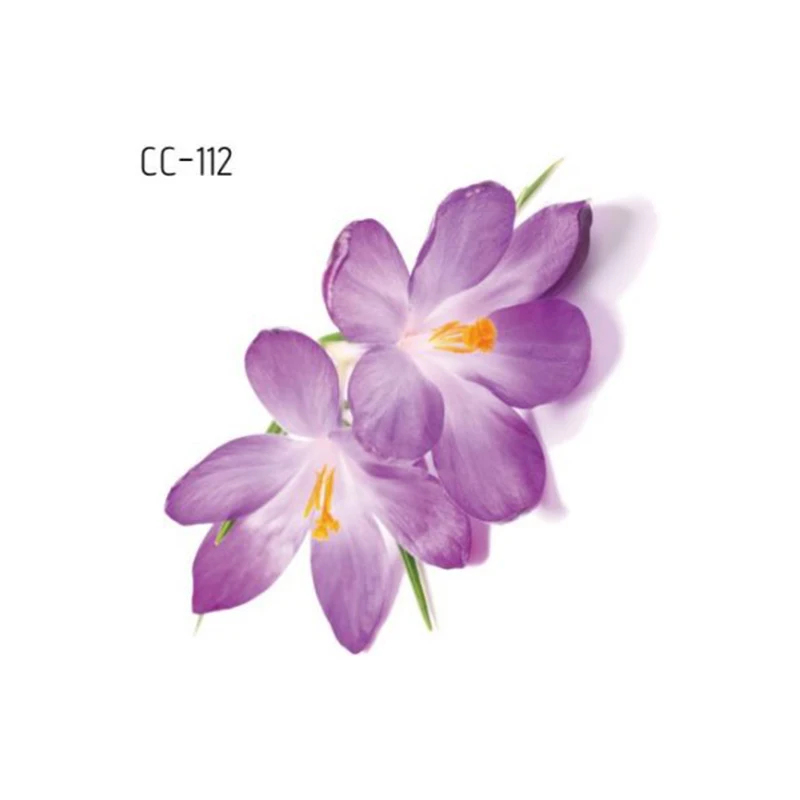 1PcsFlower Временные татуировки для женщин и девочек тату наклейка на руку поддельные