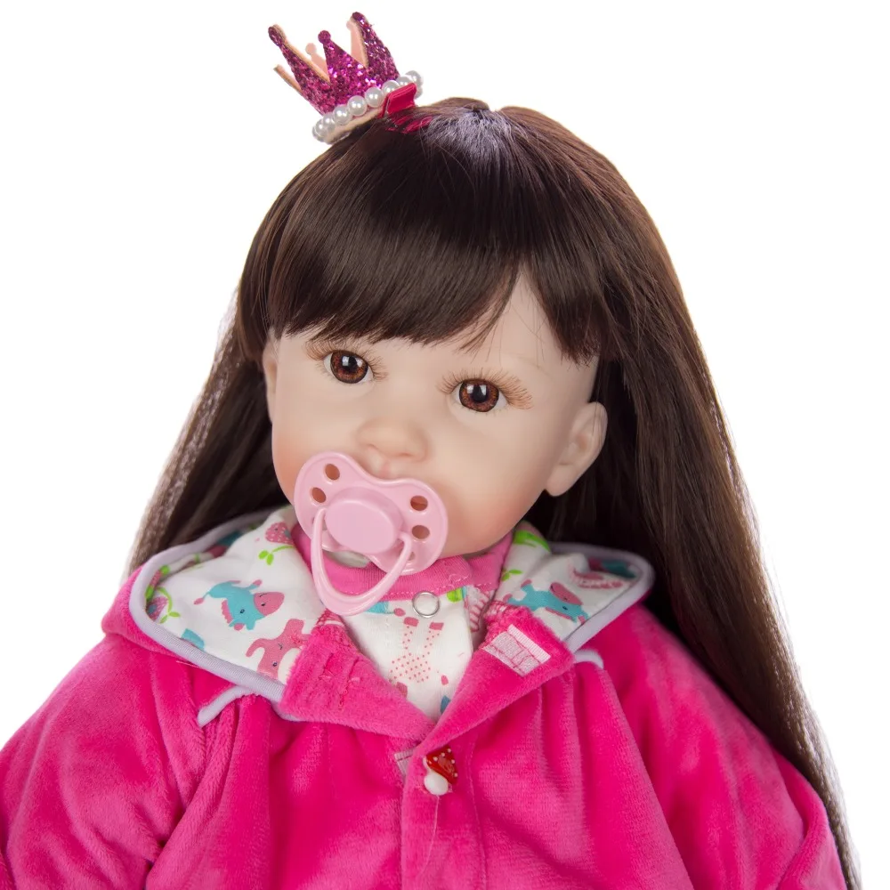 Reborn baby doll 2" 60 см DIY Dressup силиконовые виниловые куклы для девочек детский подарок