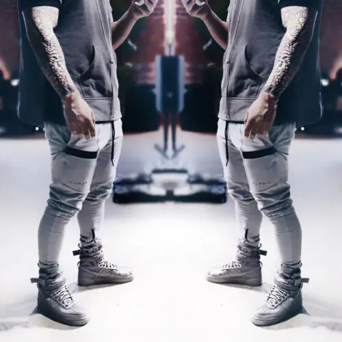 Мужские повседневные спортивные длинные брюки Slim Fit Осень Весна мужские брюки на шнурке повседневные спортивные брюки большие размеры