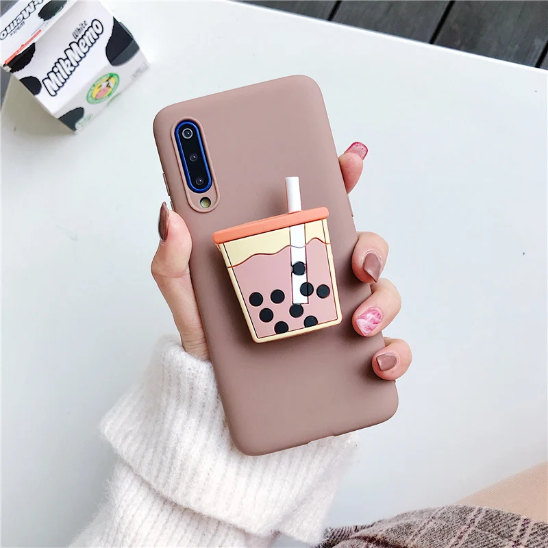 3D Silicone Cartoon Phone Holder Case For Xiaomi Redmi Note 10 Redmi Note 10 Pro Note 10S 9 8T K30 Pro K40 Pro mi poco F3 Cover