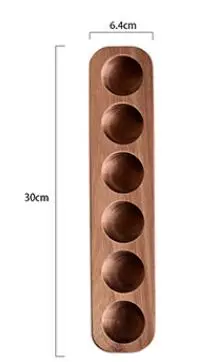Деревянный двухрядный ящик для хранения яиц, Домашний Органайзер, яичная подставка, аксессуары для кухни, лоток для хранения яиц WJ111222 - Цвет: B