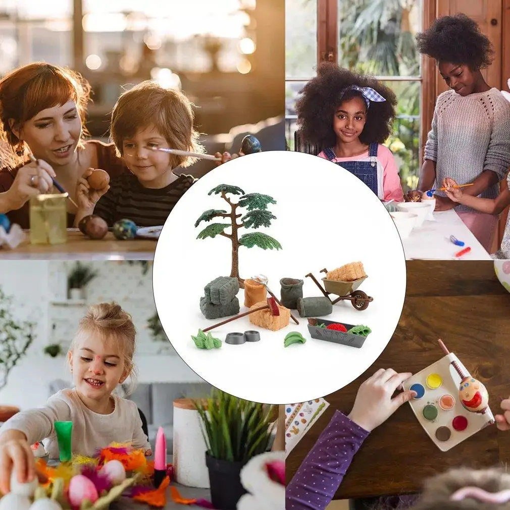 Игрушки на день детей Настольная ферма сцена песок стол аксессуары модель