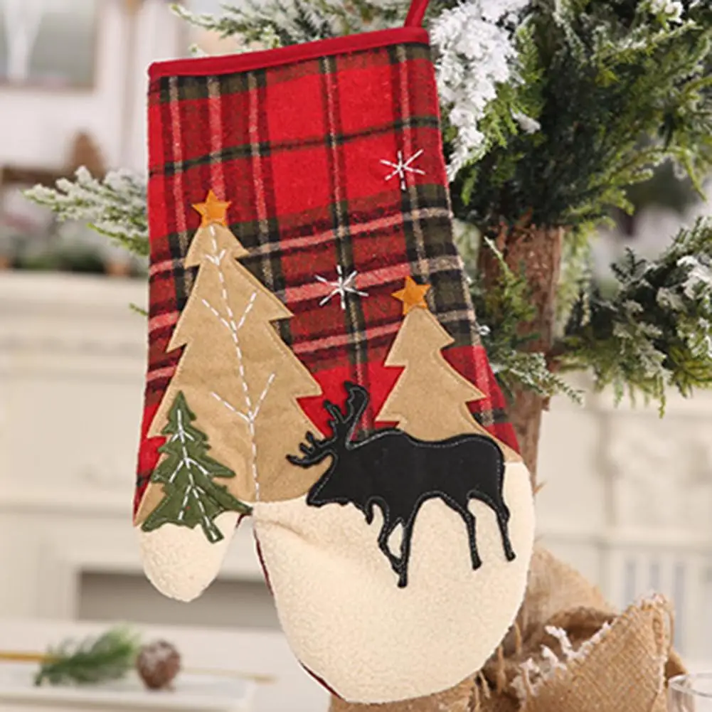 Merry Christmas атмосферные перчатки для духовки Жаростойкие Перчатки Нескользящая ручка кухонный инструмент для перчаток кухонная печь для приготовления на гриле перчатки