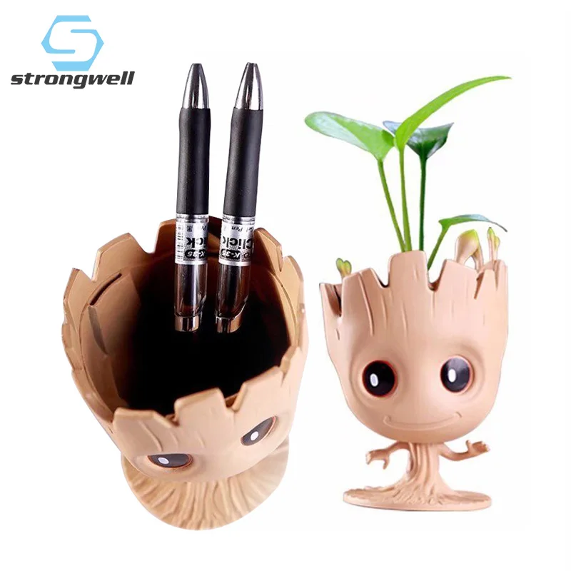 Держатель для ручек Strongwell Baby Groot украшение автомобиля цветочный горшок фигурки