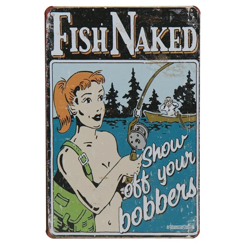 H Gone Fishing Trips Ретро художественные наклейки жестяная вывеска живопись винтажный Бар Паб на стену Гараж Декор металлическая пластина плакат H28 - Цвет: H