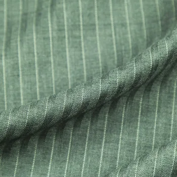 

Striped style design gray wool worsted fabric pure wool fabric 270g/meter,WF217