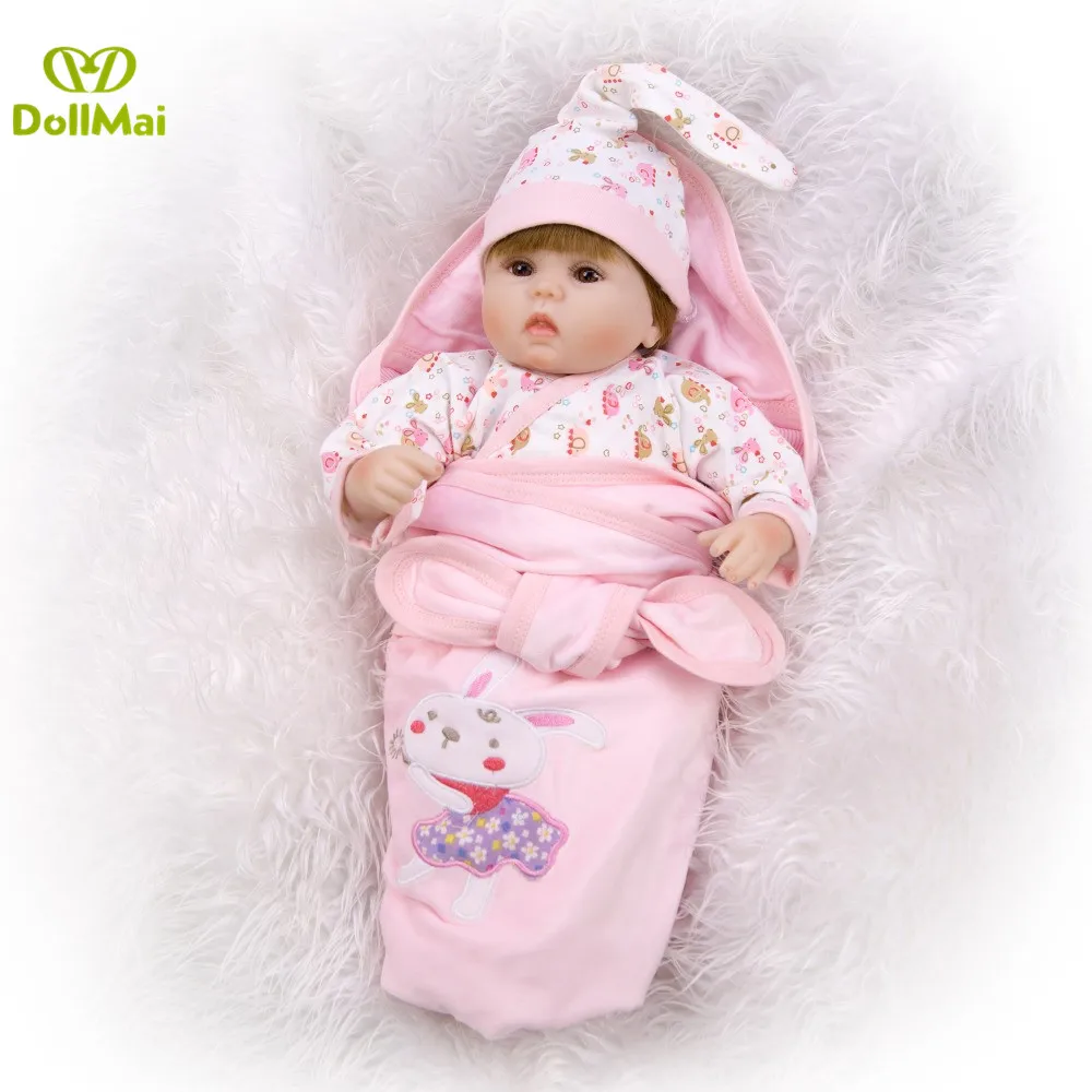 Силиконовые перерожденные куклы младенцы, с Ткань для тела 1" 42 см Reborn Baby Realisting Сделай Сам Интеллектуальный Boneca детский приятель для сюрприз