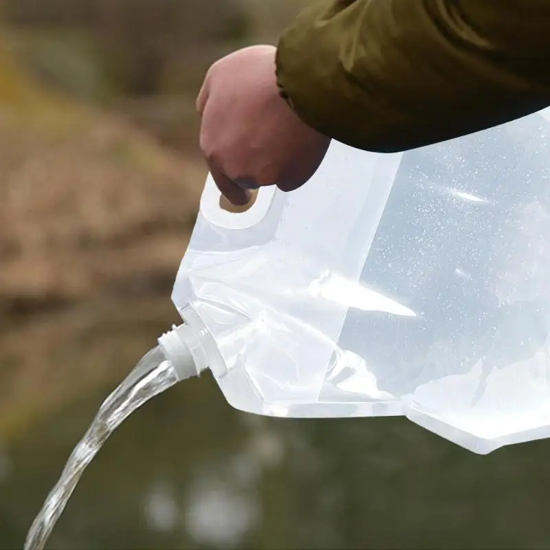 Прочные сумки для воды Классическая нежная текстура 4 шт. ПВХ прозрачный складываемый контейнер для воды портативный складной мешок для воды