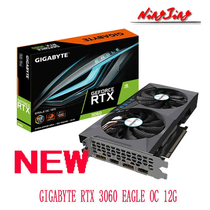 GIGABYTE GeForce RTX™3060 EAGLE OC 12G поддержка процессора AMD Intel для настольного компьютера