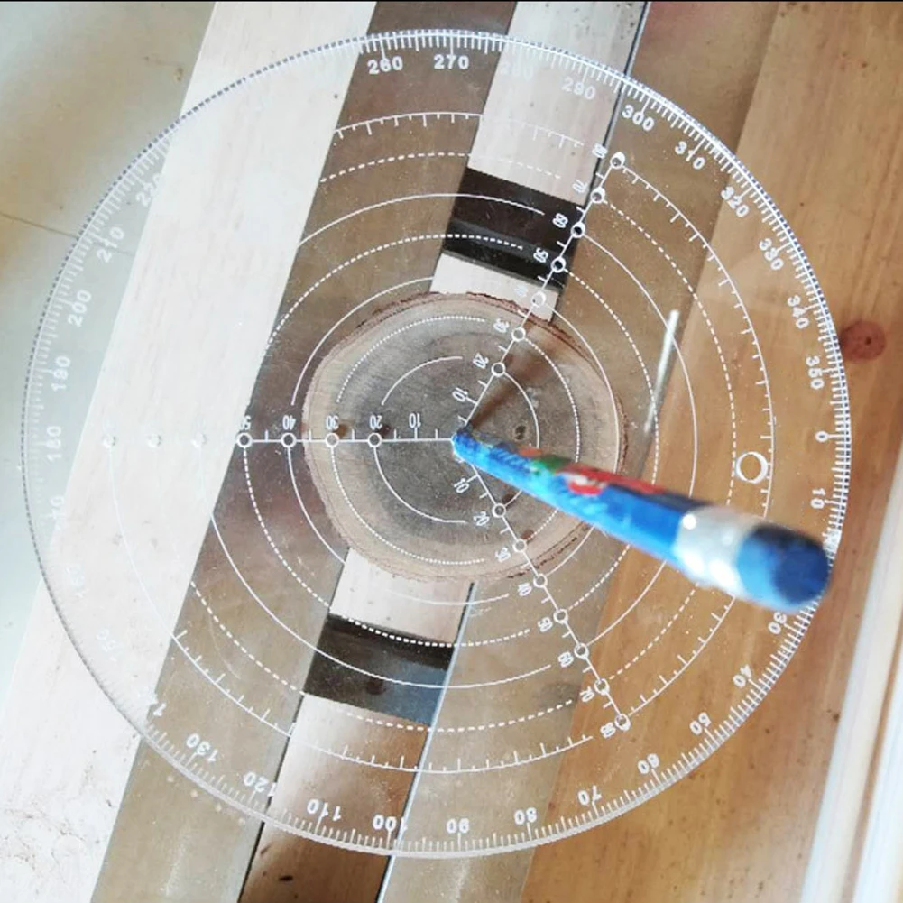 

200mm 300mm Marking Center Finder Tool Woodworking Compass For Wood Turners Bowls Lathe Clear Acrylic Drawing Circles Diameter