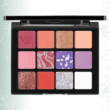 

1Pc Chinese Style Dragon And Phoenix With Carved 12 Color Sequins Matte Pearl Light Not Easily Dizzy Catch Eye Shadow