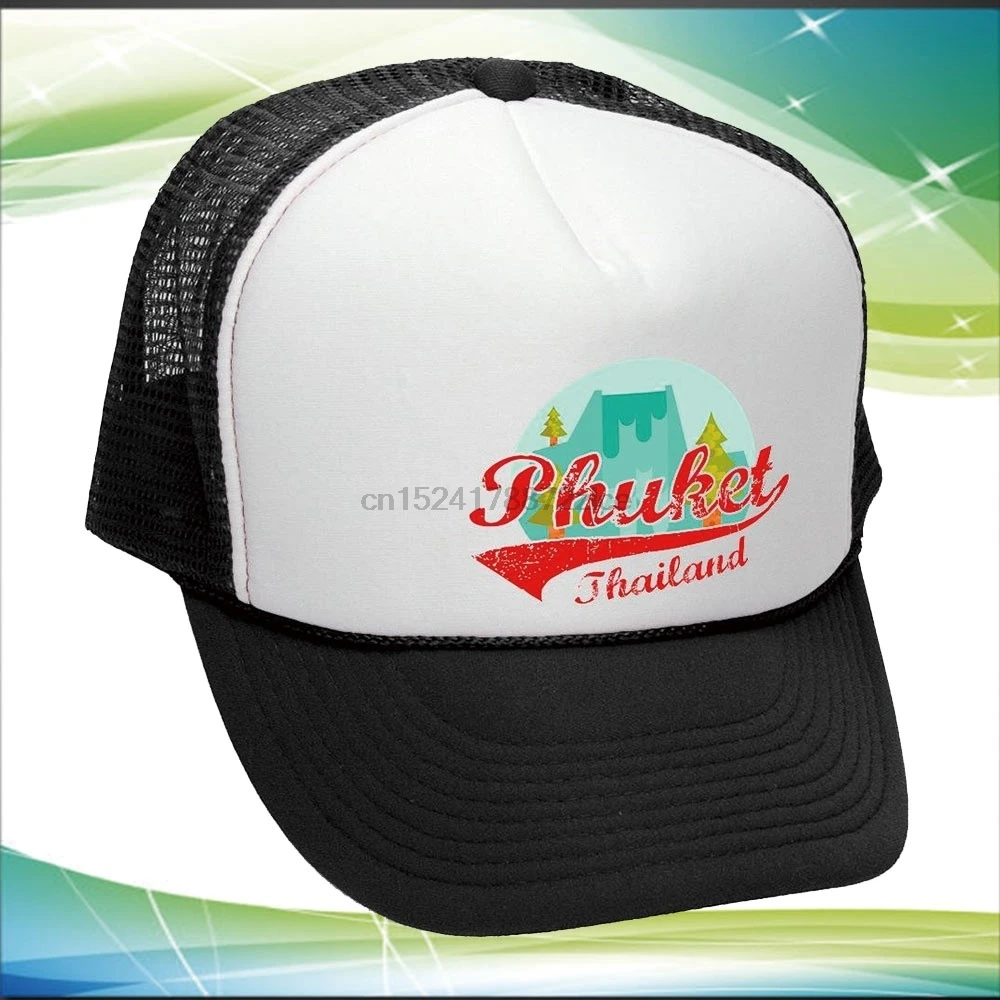 PHUKET THAILAND-смешной Ретро винтажный Стиль-унисекс взрослая Кепка водителя грузовика Регулируемая сетчатая Кепка