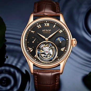 

GIV 2020 watches for men top brand luxury watch men tourbillon mechanical automatic moonphase sapphire waterproof watches for me