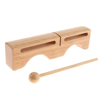 

Baoblaze Hardwood Percussion Blocks With Mallet Musical Rhythm Toy For Kids