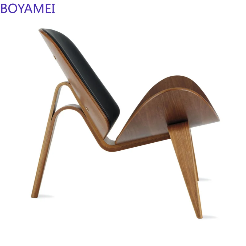 

Leisure net red leather chair modern minimalist designer single sofa chair airplane shell chair