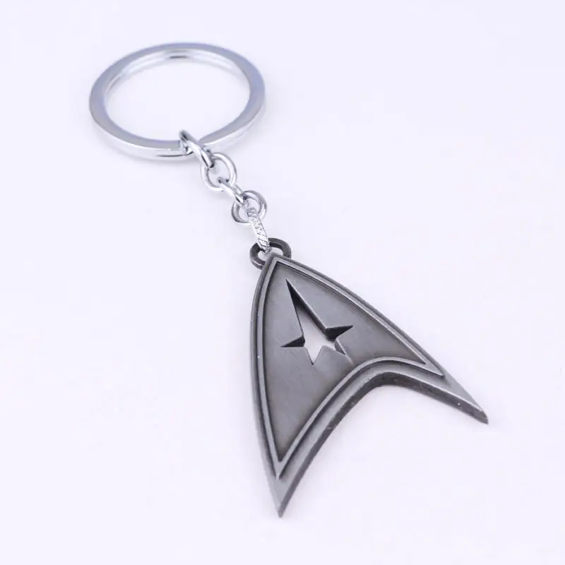 Star treks war брелок с логотипом капитана для мужчин и женщин, ювелирные изделия космической тематики, амулет, винтажный брелок с круглой подвеской, автомобильный держатель для ключей на дверь
