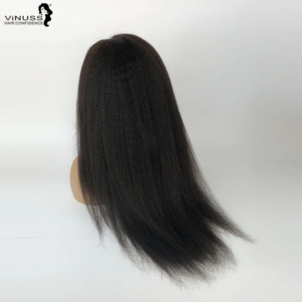 Предварительно вырезанные поддельные головы парик кудрявые прямые 13x6 Синтетические волосы на кружеве человеческих волос парики 150%