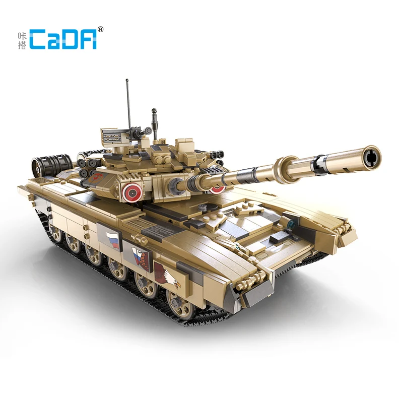 Cada Brick Toy Main Battle Tank Modello Building Blocks Compatibile Con Motori Telecomandati Kit Di Mattoni Elettrici
