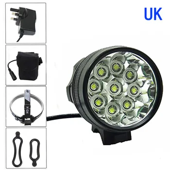 

Bright XM-L T6 9x 20000Lumen LED Head Bicycle Lamp Bike Light Set Headlight Part