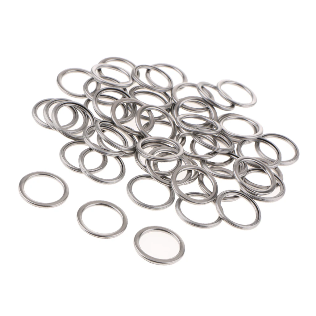Pack of 50 M14 Oil Crush Washers/Drain Plug Gaskets for Toyota 4Runner Corolla Highlander Land Cruiser Fj Cruiser Matrix.