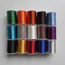 14 видов цветов на выбор, металлическая нить для вышивки, швейная машина, нить для одежды DIY pillowslip, простыня, 1 шт