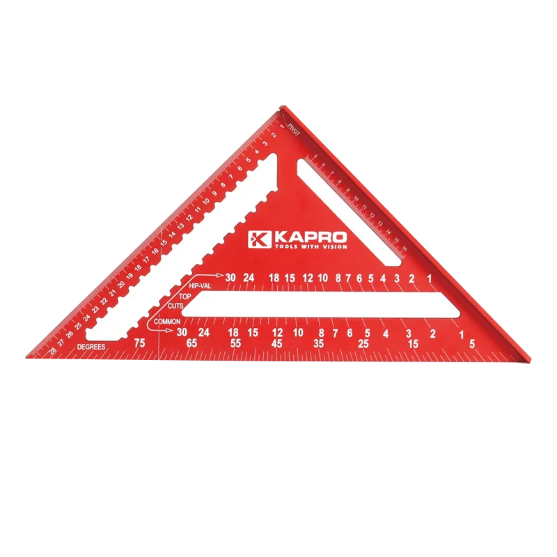 Kapro aluminum alloy triangular ruler 45 ° 90 ° woodworking ruler angle marking ruler woodworking tools 2