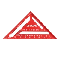 Kapro aluminum alloy triangular ruler 45 ° 90 ° woodworking ruler angle marking ruler woodworking tools 2