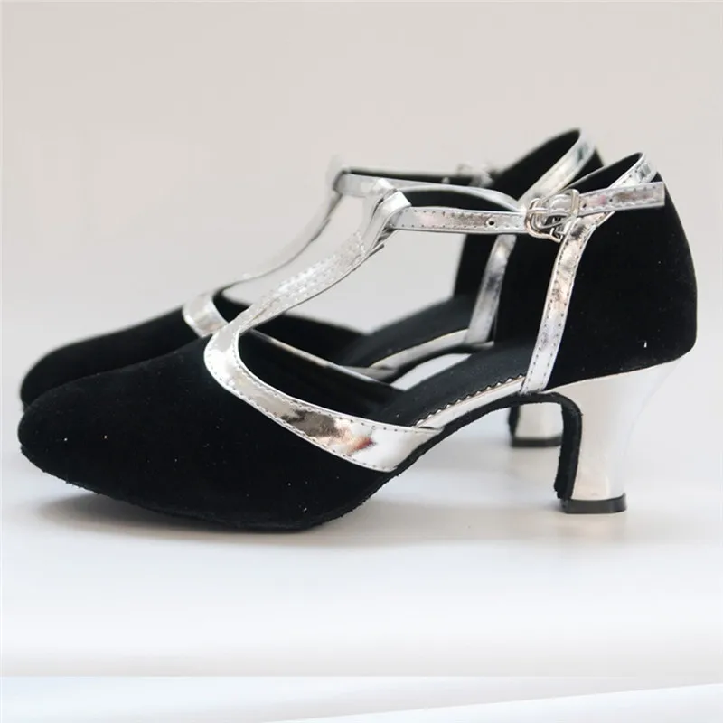 Women's Ballroom Tango Latin Salsa Dancing Shoes Sequins Shoes Social Dance Shoe #2G29  (11)