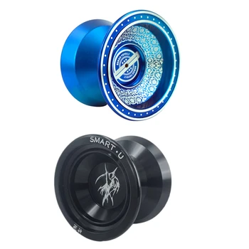 

Bebooyoyo 2Pcs Metal Yoyo Professional Yoyo Set Yo Yo + Glove + 3 Rope S2 Yo-Yo Classic Toys Diabolo Gift for Children - Black &