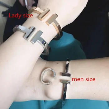 

Hot luxury brand jewelry heavy big letter bracelet bangles
