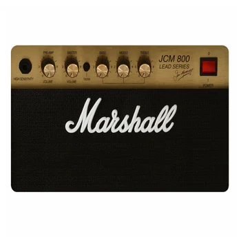 

Novelty Music Guitar Mashall Welcome Door Mat Marshall AMP Doormat Rug Carpet Non Slip Rubber Floor Entrance Mat Home Decor Gift