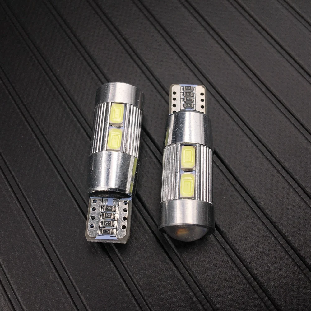 2 шт. Автомобильные светодиодные лампы Canbus T10 194 W5W 10 SMD 5630 12 В|Сигнальная лампа| |