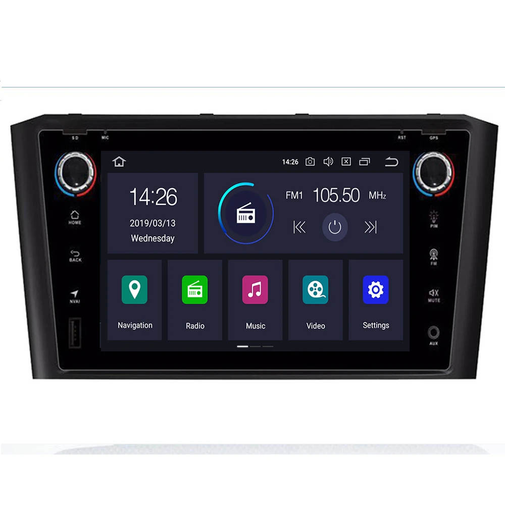 4G RAM Android 10 автомобильное радио GPS Мультимедиа Стерео DVD плеер для Toyota Avensis T25 2003 2008