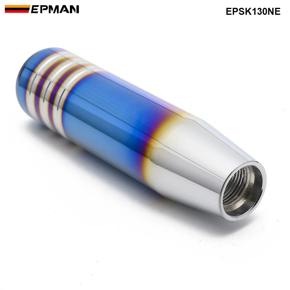 EPMAN универсальная алюминиевая ручка переключения передач 13 см жареная синяя гоночная ручка переключения передач для большинства автомобилей переключения передач Konbs EPSK130NE