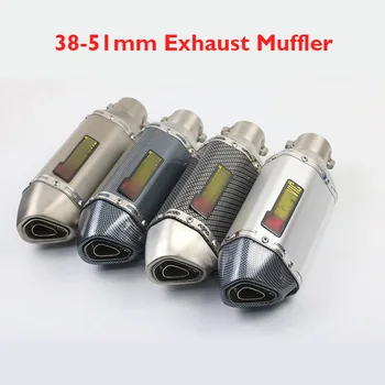 

Universal 310mm Motorcycle Exhaust Tip Silencer Muffler Escape Baffle with DB Killer Muffler for 38-51mm