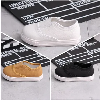 

2020 Summer Hot Canvas Children's Shoes Baby Soft Bottom Toddler Shoes Girls Solid Color Round Toe Anti-kick Slip-on Shoes