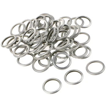 

50 Pieces Car Vehicle Oil Drain Plug Washer Gaskets Rings For Subaru 803916010 Ring Size: 21mm