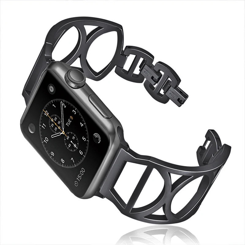 Для Apple Watch 38/40 мм Для женщин часы браслет Нержавеющая сталь заменить ремешок для серии 4 3 ремень