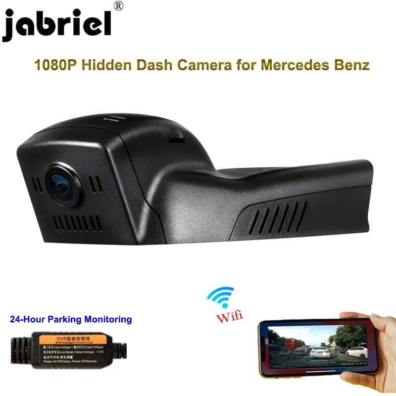 Jabriel Скрытая 1080P Автомобильный Камера dash cam 24 часа в сутки Регистраторы видеорегистратор с двумя камерами для mercedes benz gla 180 200 250 cla 200 220 250 w117 w156