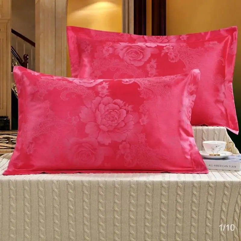 

European-style Cotton Jacquard Pillowcase Cotton Plus Pillowcase Adult Pillowcase 48 * 74cm Couple Pillow Case