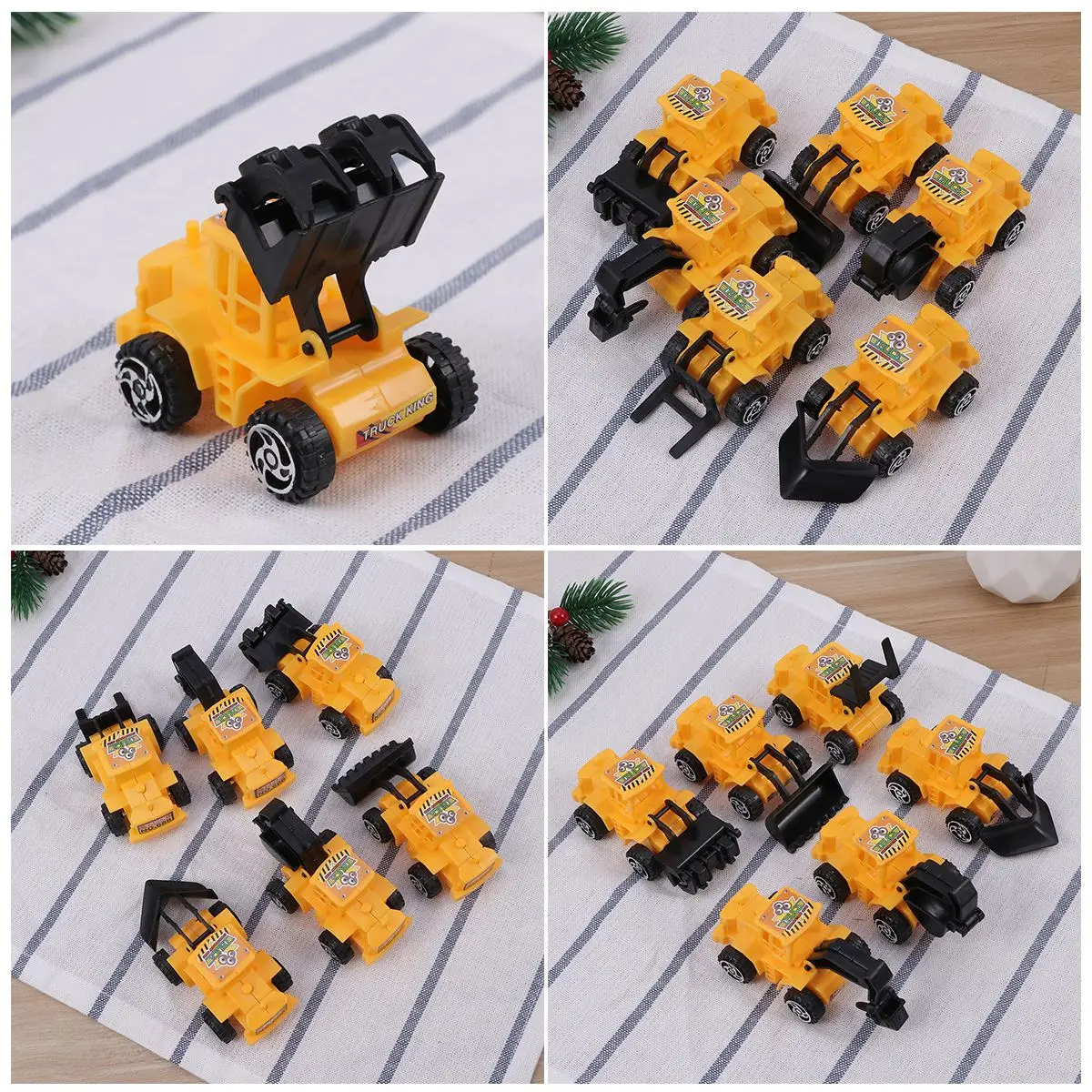 6 шт. мини-конструктор грузовик обучающая модель игрушки украшения торт Tooper вечерние подарки