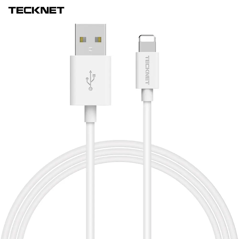 TeckNet 1 м usb-кабель для зарядки iPhone X 7 6 8 6S 5s Plus XS usb-кабель для iPad Mini IOS 12 8-контактный кабель для быстрой зарядки